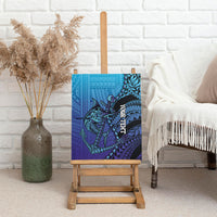 Personalised Polynesia Blue Marlin Fishing Canvas Wall Art Marlin Anchor Tattoo Polynesian Pattern LT14 - Polynesian Pride