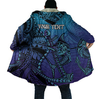 Personalised Polynesia Blue Marlin Fishing Cloak Marlin Anchor Tattoo Polynesian Pattern LT14 - Polynesian Pride