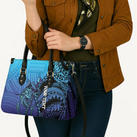 Personalised Polynesia Blue Marlin Fishing Leather Bag Marlin Anchor Tattoo Polynesian Pattern LT14 - Polynesian Pride