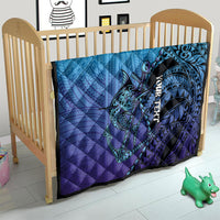 Personalised Polynesia Blue Marlin Fishing Quilt Marlin Anchor Tattoo Polynesian Pattern LT14 - Polynesian Pride