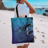 Personalised Polynesia Blue Marlin Fishing Tote Bag Marlin Anchor Tattoo Polynesian Pattern LT14 - Polynesian Pride