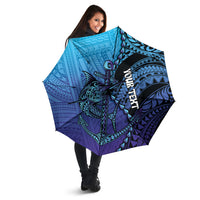 Personalised Polynesia Blue Marlin Fishing Umbrella Marlin Anchor Tattoo Polynesian Pattern LT14 - Polynesian Pride