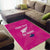 Custom New Zealand Silver Fern Rugby Area Rug Go Aotearoa - Pink Version