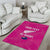 Custom New Zealand Silver Fern Rugby Area Rug Go Aotearoa - Pink Version