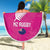 Custom New Zealand Silver Fern Rugby Beach Blanket Go Aotearoa - Pink Version