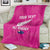 Custom New Zealand Silver Fern Rugby Blanket Go Aotearoa - Pink Version