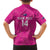 Custom New Zealand Silver Fern Rugby Family Matching Tank Maxi Dress and Hawaiian Shirt Go Aotearoa - Pink Version