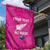 Custom New Zealand Silver Fern Rugby Garden Flag Go Aotearoa - Pink Version