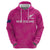 Custom New Zealand Silver Fern Rugby Hoodie Go Aotearoa - Pink Version