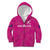 Custom New Zealand Silver Fern Rugby Kid Hoodie Go Aotearoa - Pink Version