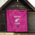 Custom New Zealand Silver Fern Rugby Quilt Go Aotearoa - Pink Version