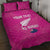 Custom New Zealand Silver Fern Rugby Quilt Bed Set Go Aotearoa - Pink Version