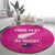 Custom New Zealand Silver Fern Rugby Round Carpet Go Aotearoa - Pink Version