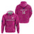 Custom New Zealand Silver Fern Rugby Zip Hoodie Go Aotearoa - Pink Version