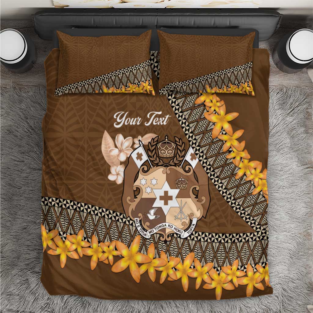 Personalised Tonga Language Week Bedding Set Malo e Lelei Tongan Ngatu Pattern - Brown LT14 Brown - Polynesian Pride