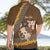 Personalised Tonga Language Week Hawaiian Shirt Malo e Lelei Tongan Ngatu Pattern - Brown