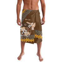 Personalised Tonga Language Week Lavalava Malo e Lelei Tongan Ngatu Pattern - Brown LT14 Brown - Polynesian Pride