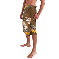 Personalised Tonga Language Week Lavalava Malo e Lelei Tongan Ngatu Pattern - Brown LT14 - Polynesian Pride