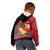 Personalised Tonga Language Week Kid Hoodie Malo e Lelei Tongan Ngatu Pattern - Red