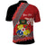 Personalised Tonga Language Week Polo Shirt Malo e Lelei Tongan Ngatu Pattern - Red