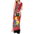 Personalised Tonga Language Week Tank Maxi Dress Malo e Lelei Tongan Ngatu Pattern - Red