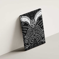 Kia Kaha Te Reo Maori Canvas Wall Art Aotearoa Hei Tiki With Hongi LT14 - Polynesian Pride
