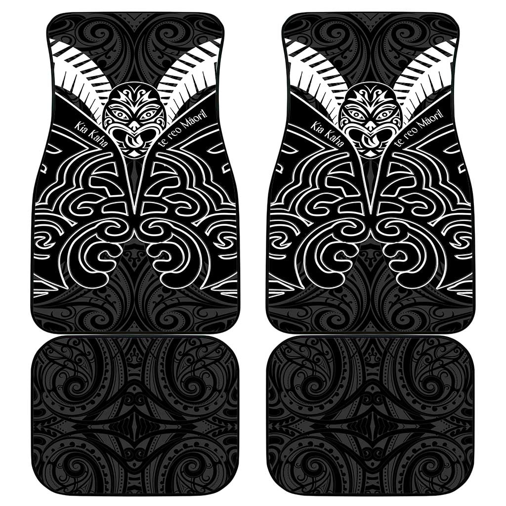 Kia Kaha Te Reo Maori Car Mats Aotearoa Hei Tiki With Hongi LT14 - Polynesian Pride