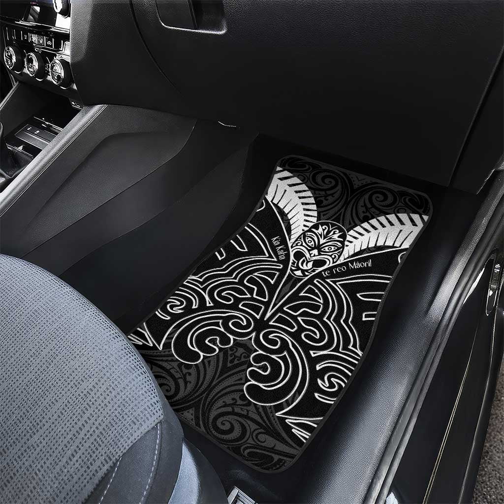 Kia Kaha Te Reo Maori Car Mats Aotearoa Hei Tiki With Hongi LT14 - Polynesian Pride