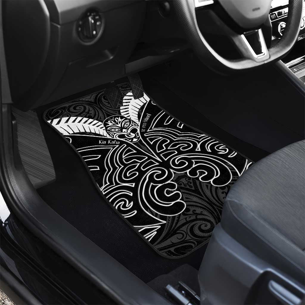 Kia Kaha Te Reo Maori Car Mats Aotearoa Hei Tiki With Hongi LT14 - Polynesian Pride