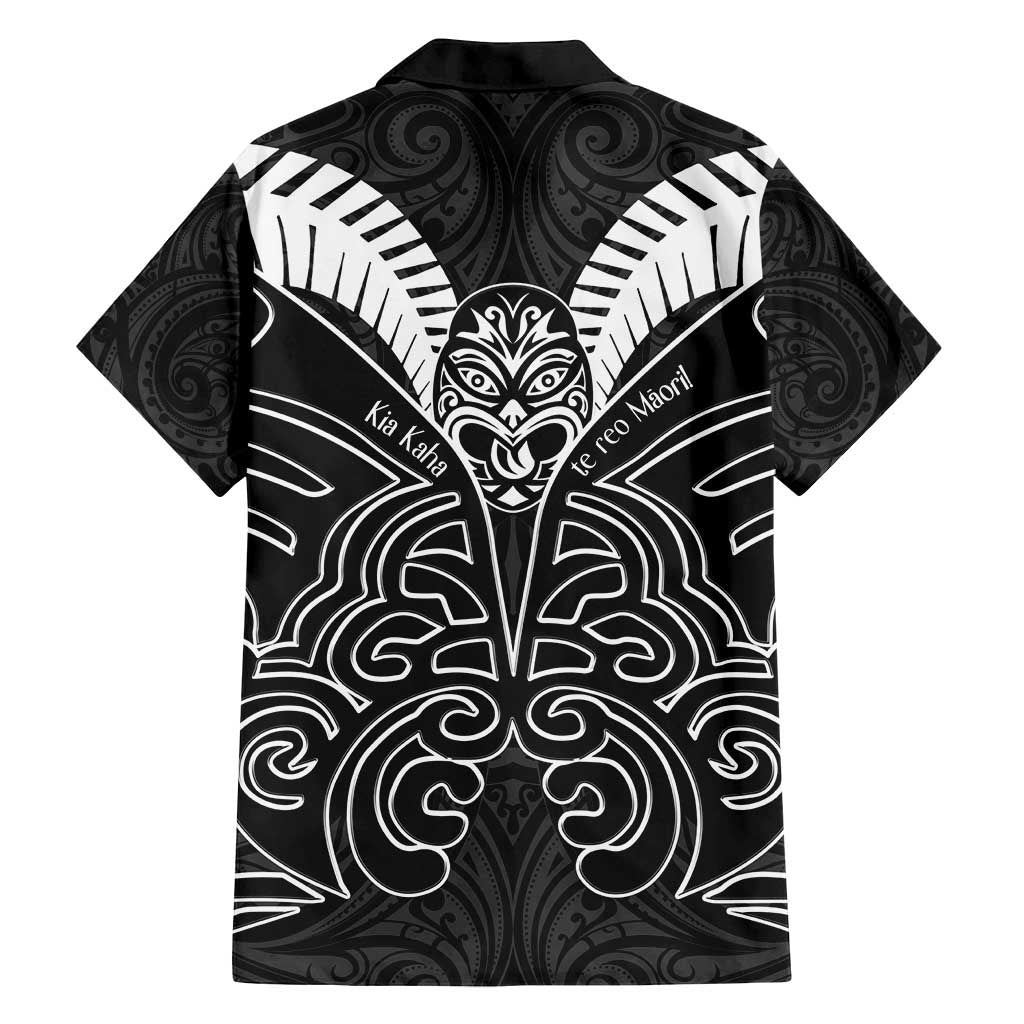 Kia Kaha Te Reo Maori Family Matching Off Shoulder Maxi Dress and Hawaiian Shirt Aotearoa Hei Tiki With Hongi