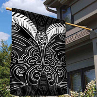 Kia Kaha Te Reo Maori Garden Flag Aotearoa Hei Tiki With Hongi LT14 - Polynesian Pride