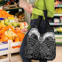 Kia Kaha Te Reo Maori Grocery Bag Aotearoa Hei Tiki With Hongi LT14 - Polynesian Pride