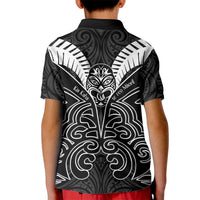Kia Kaha Te Reo Maori Kid Polo Shirt Aotearoa Hei Tiki With Hongi