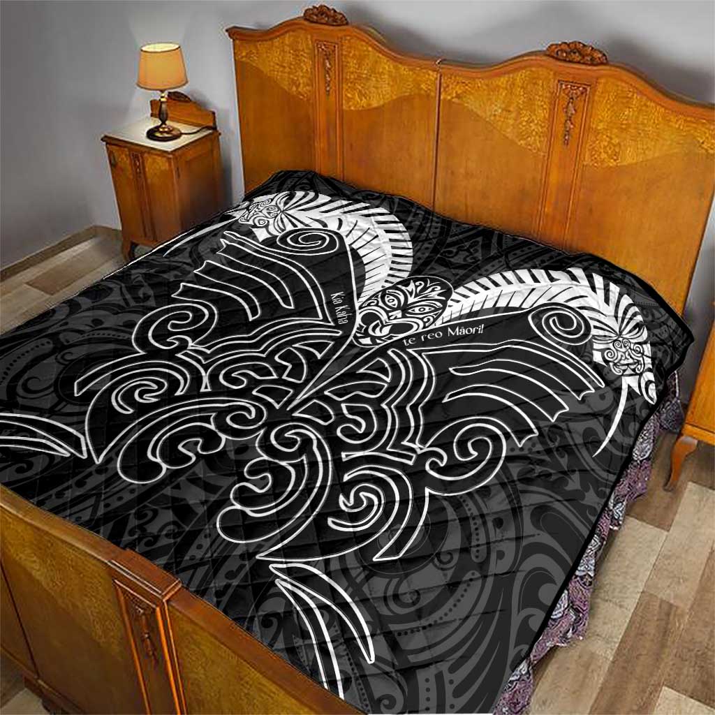 Kia Kaha Te Reo Maori Quilt Aotearoa Hei Tiki With Hongi