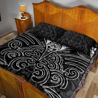 Kia Kaha Te Reo Maori Quilt Bed Set Aotearoa Hei Tiki With Hongi LT14 - Polynesian Pride