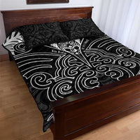 Kia Kaha Te Reo Maori Quilt Bed Set Aotearoa Hei Tiki With Hongi LT14 - Polynesian Pride