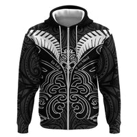Kia Kaha Te Reo Maori Zip Hoodie Aotearoa Hei Tiki With Hongi