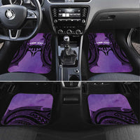 Personalised New Zealand Suffrage Day Car Mats Maori Tattoo Galaxy Vibe LT14 Set 4pcs Purple - Polynesian Pride