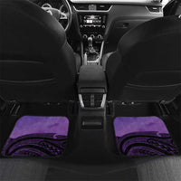 Personalised New Zealand Suffrage Day Car Mats Maori Tattoo Galaxy Vibe LT14 Set 2pcs - Back Purple - Polynesian Pride