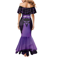 Personalised New Zealand Suffrage Day Family Matching Mermaid Dress and Hawaiian Shirt Maori Tattoo Galaxy Vibe - Polynesian Pride