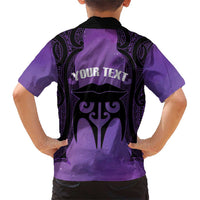 Personalised New Zealand Suffrage Day Family Matching Short Sleeve Bodycon Dress and Hawaiian Shirt Maori Tattoo Galaxy Vibe - Polynesian Pride