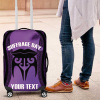 Personalised New Zealand Suffrage Day Luggage Cover Maori Tattoo Galaxy Vibe - Polynesian Pride