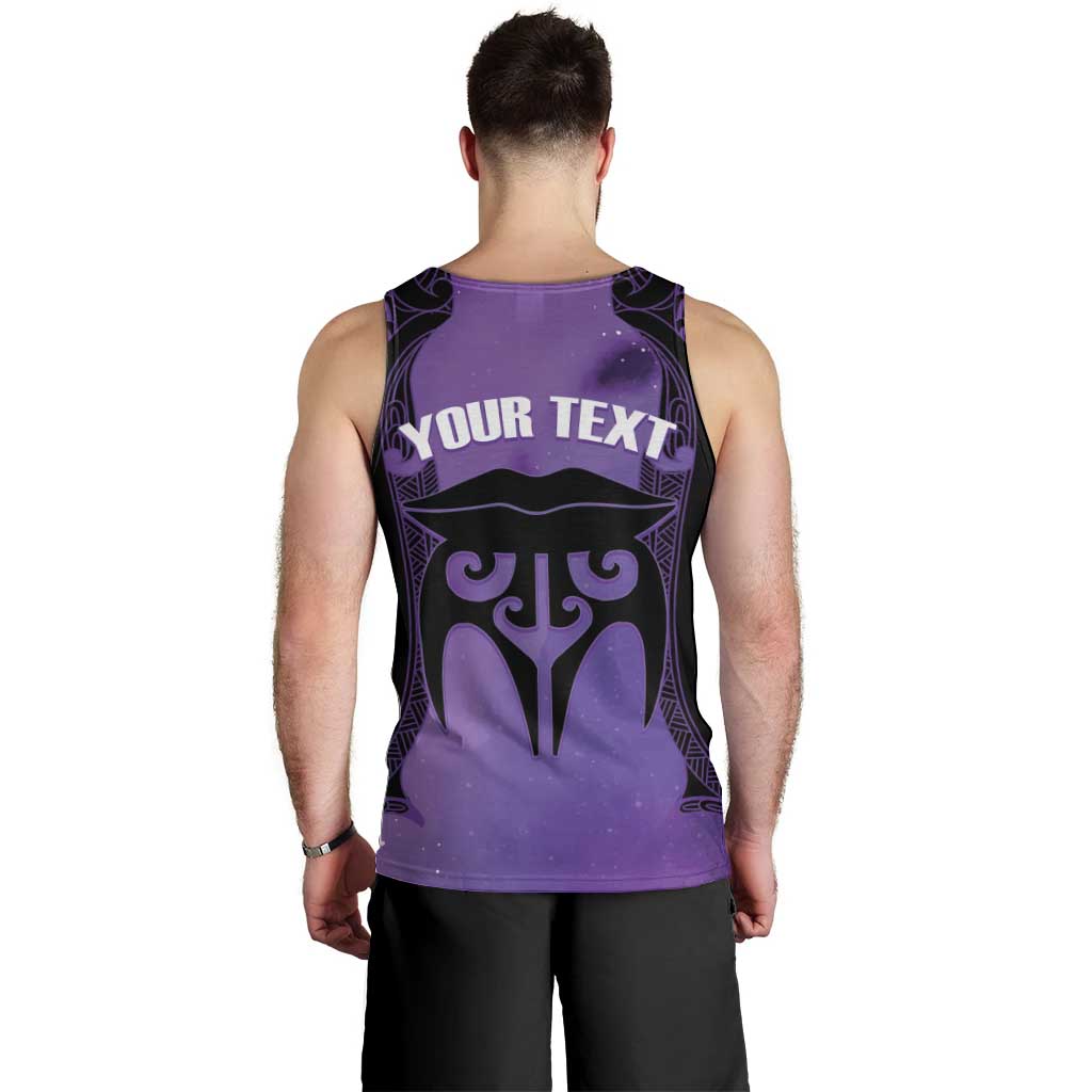 Personalised New Zealand Suffrage Day Men Tank Top Maori Tattoo Galaxy Vibe LT14 - Polynesian Pride