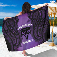 Personalised New Zealand Suffrage Day Sarong Maori Tattoo Galaxy Vibe - Polynesian Pride