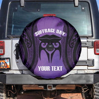 Personalised New Zealand Suffrage Day Spare Tire Cover Maori Tattoo Galaxy Vibe - Polynesian Pride