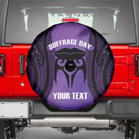 Personalised New Zealand Suffrage Day Spare Tire Cover Maori Tattoo Galaxy Vibe - Polynesian Pride
