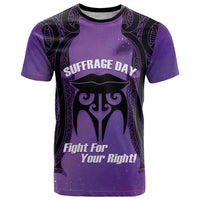 Personalised New Zealand Suffrage Day T Shirt Maori Tattoo Galaxy Vibe - Polynesian Pride