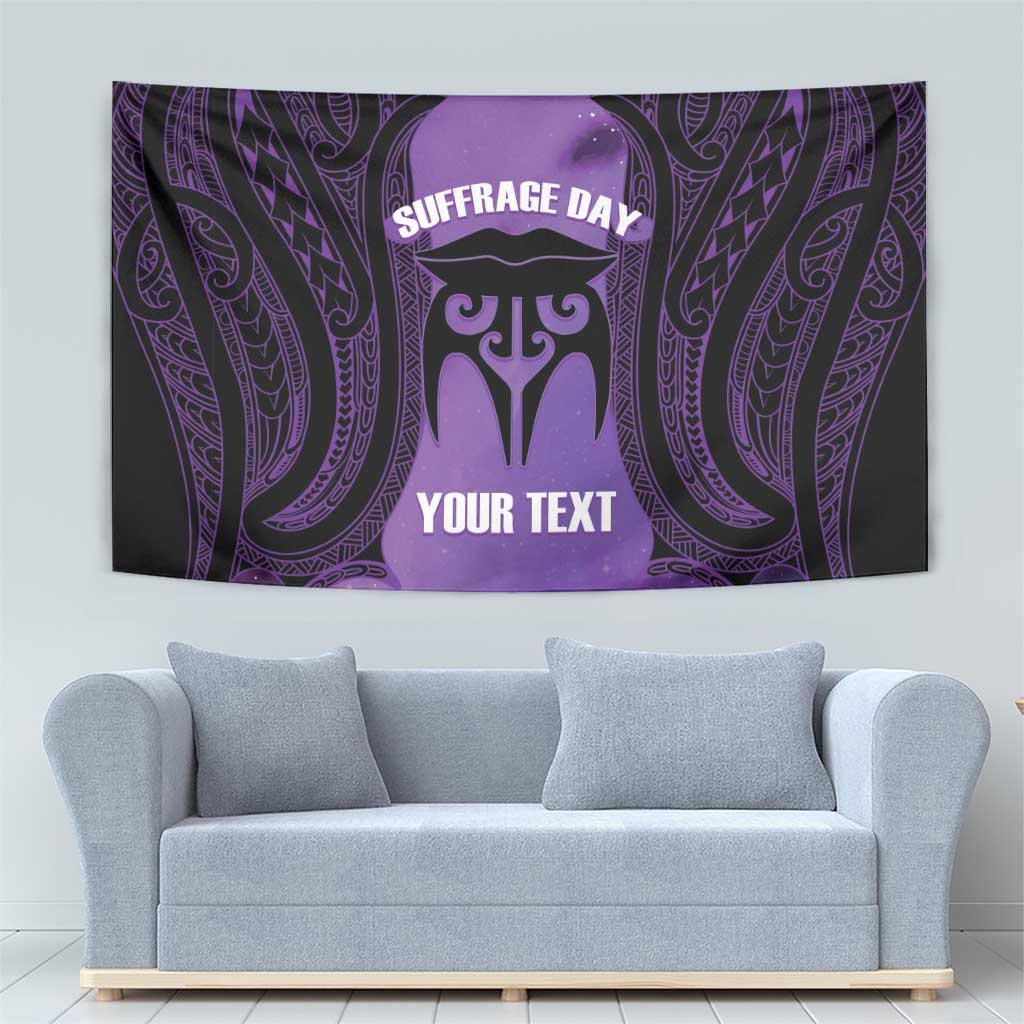 Personalised New Zealand Suffrage Day Tapestry Maori Tattoo Galaxy Vibe - Polynesian Pride