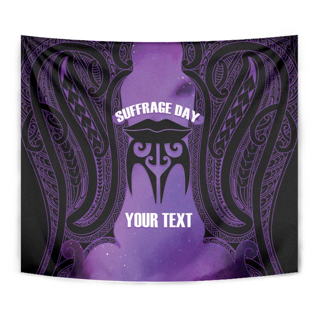Personalised New Zealand Suffrage Day Tapestry Maori Tattoo Galaxy Vibe - Polynesian Pride