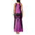 Personalised Moko Kauae New Zealand Tank Maxi Dress Maori Chin Tattoo Pink - Polynesian Pride